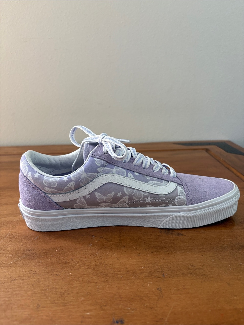 Vans Lavender Butterfly Old Skool Sneakers Size 10 - Picture 7 of 11